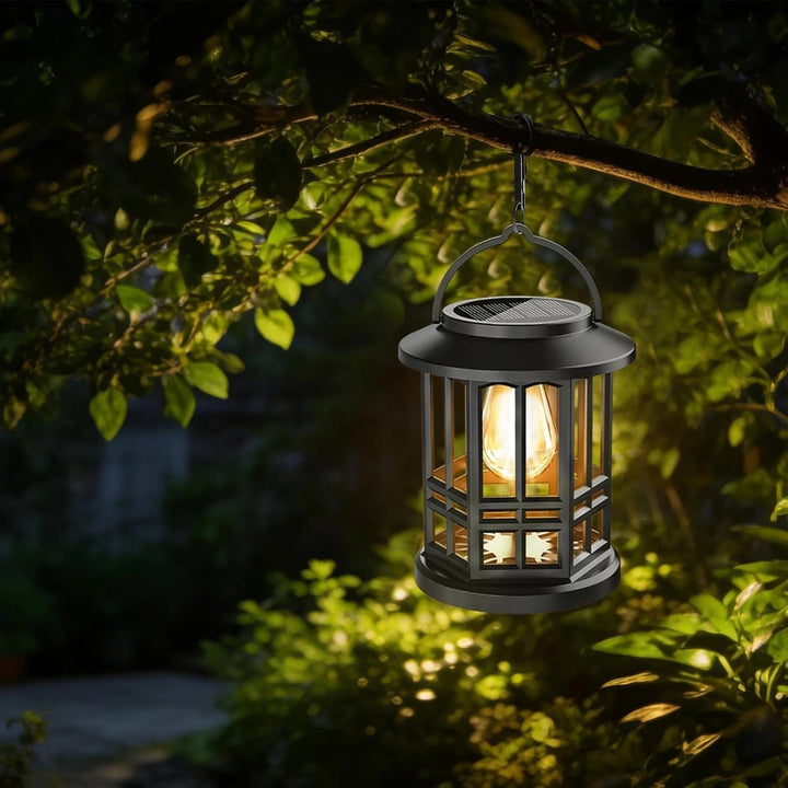 Solar Hanging Lanterns | Auto-Sensor LED | Garden & Patio | 2 Pack