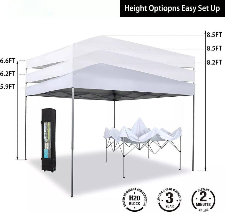 Heavy Duty Pop Up Canopy Tent Waterproof Outdoor Event Shelter