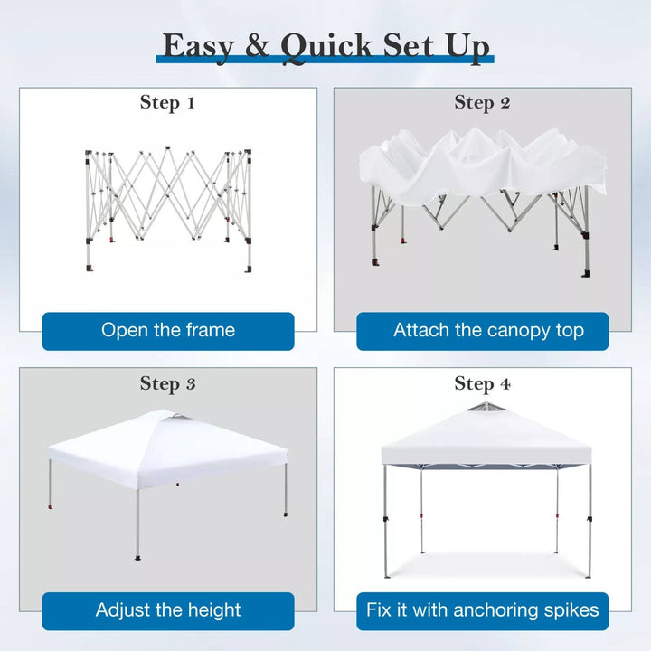 Heavy Duty Pop Up Canopy Tent Waterproof Outdoor Event Shelter
