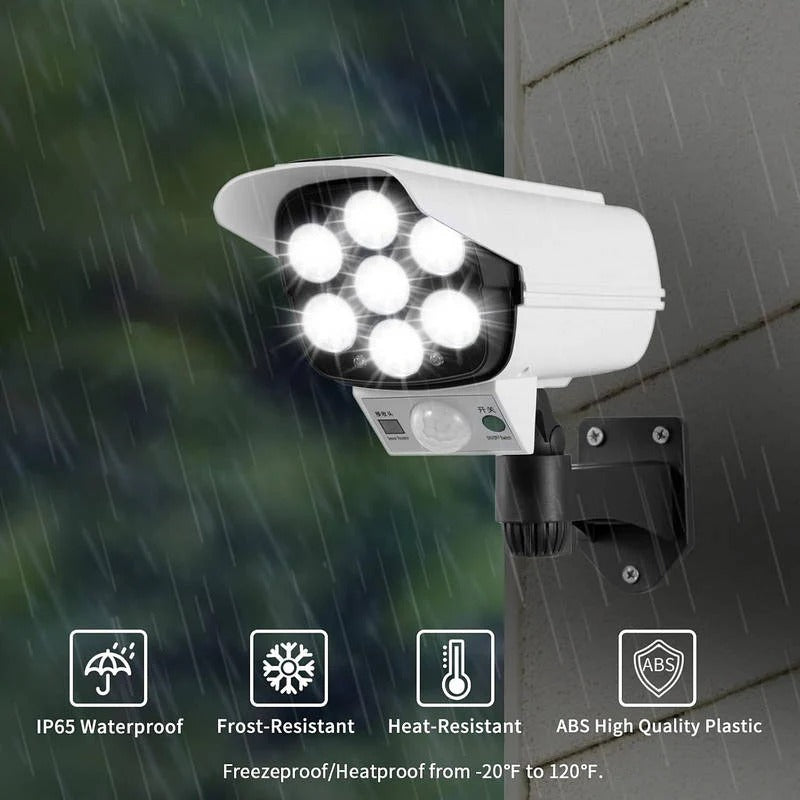 2 Pack Ultra-Bright Solar Motion Sensor Outdoor Security Light Remote