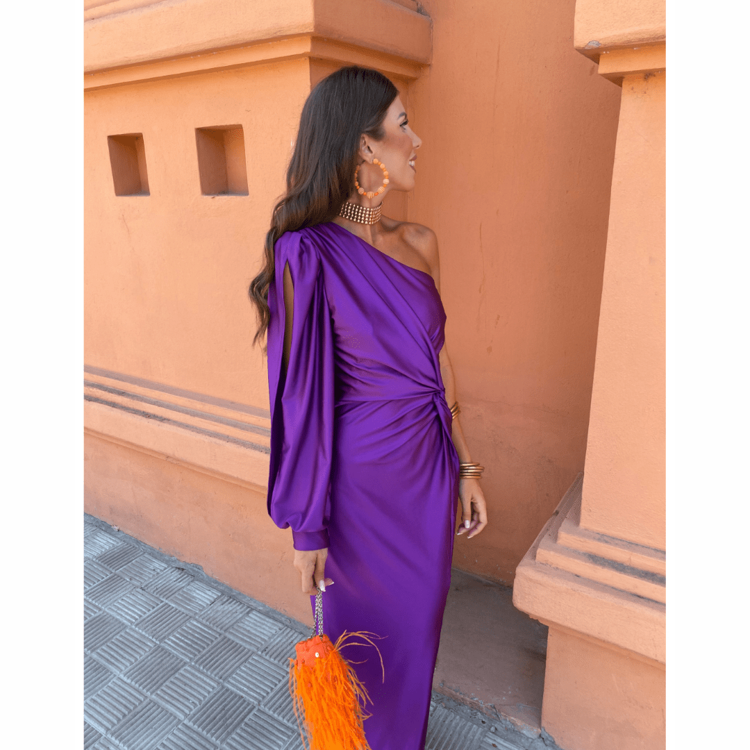 Covernorth Women's One-Shoulder Knotted Maxi Dress