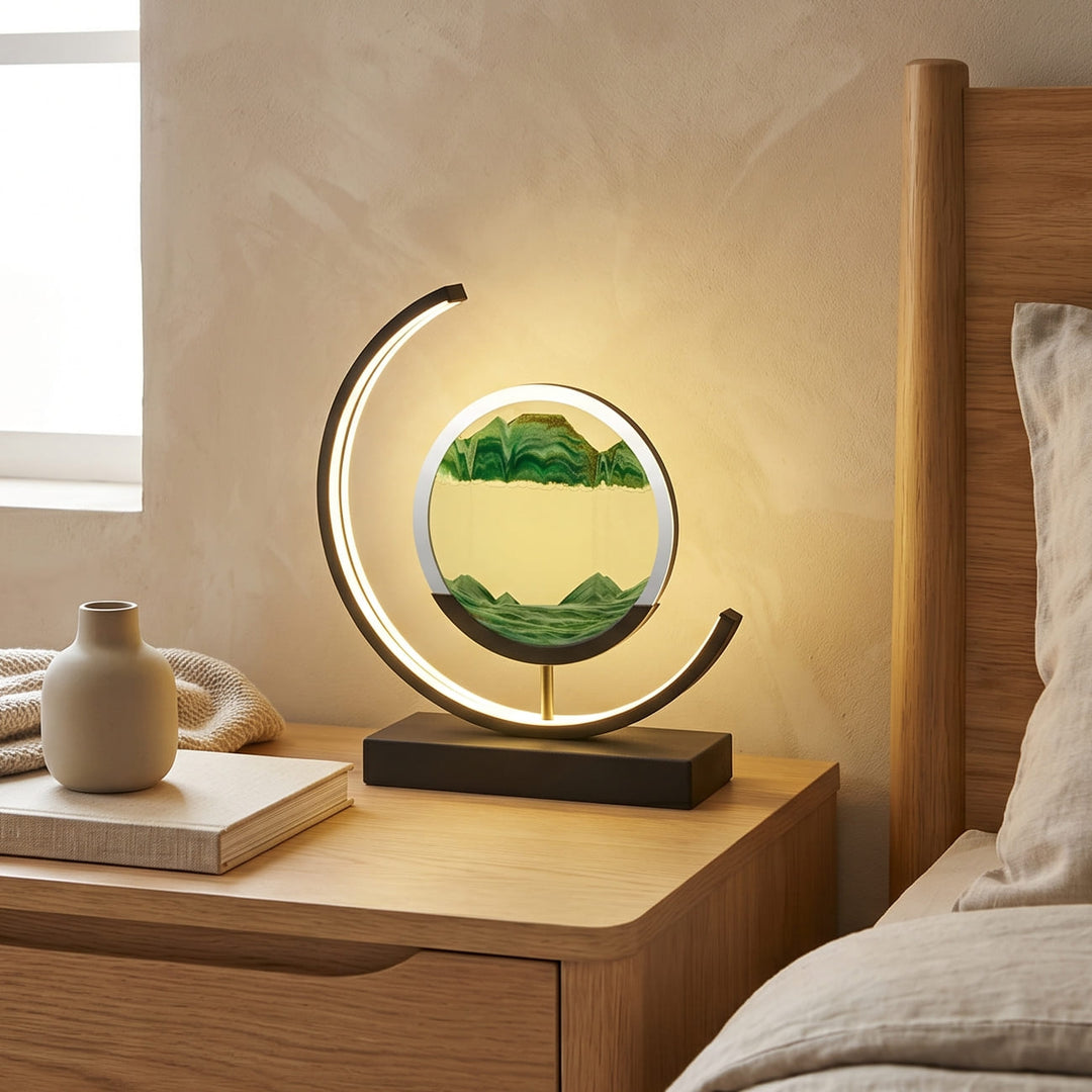 Moving Sand Art Desk Lamp
