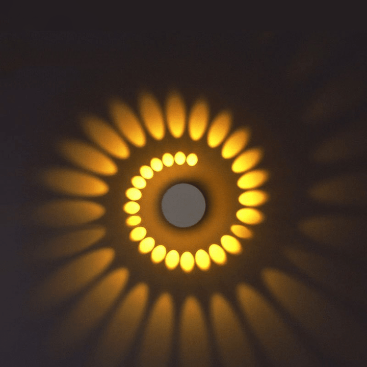 Spiral LED Wall Lamp | Ambient Art Effect | Hallway & Staircase