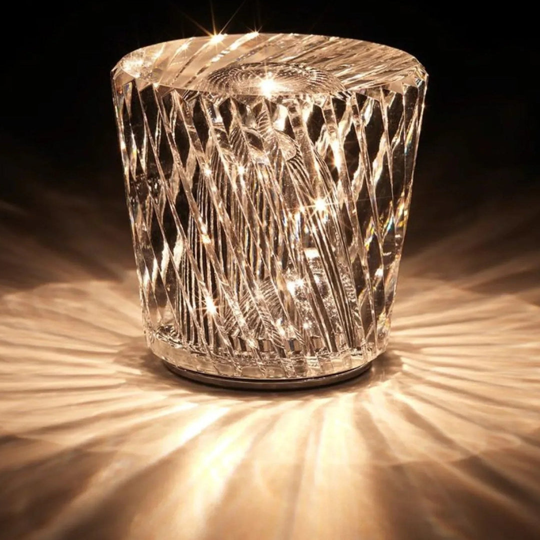 Crystal Glass Ambient LED Lamp