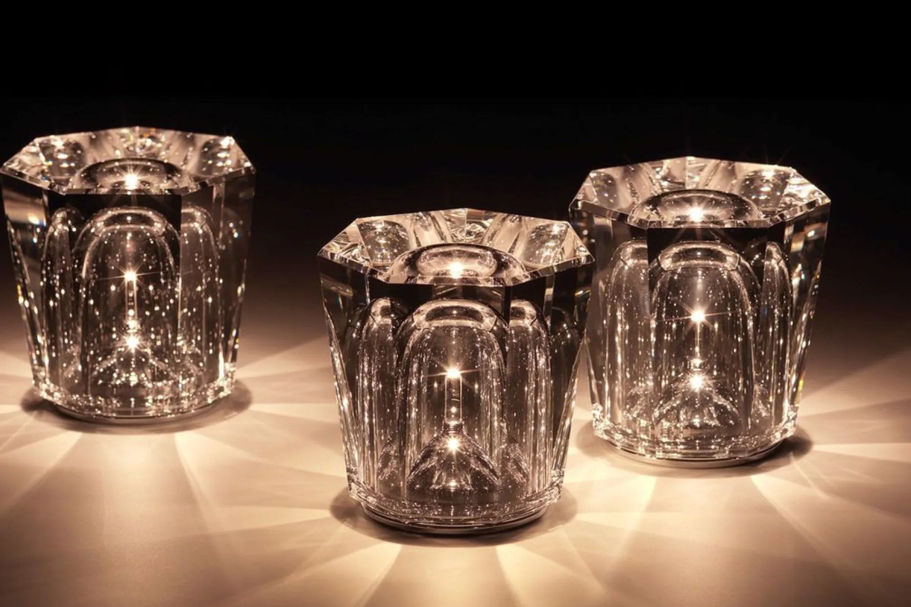 Crystal Glass Ambient LED Lamp