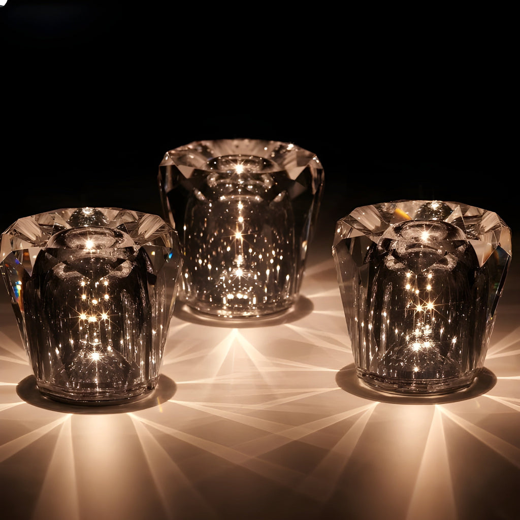 Crystal Glass Ambient LED Lamp