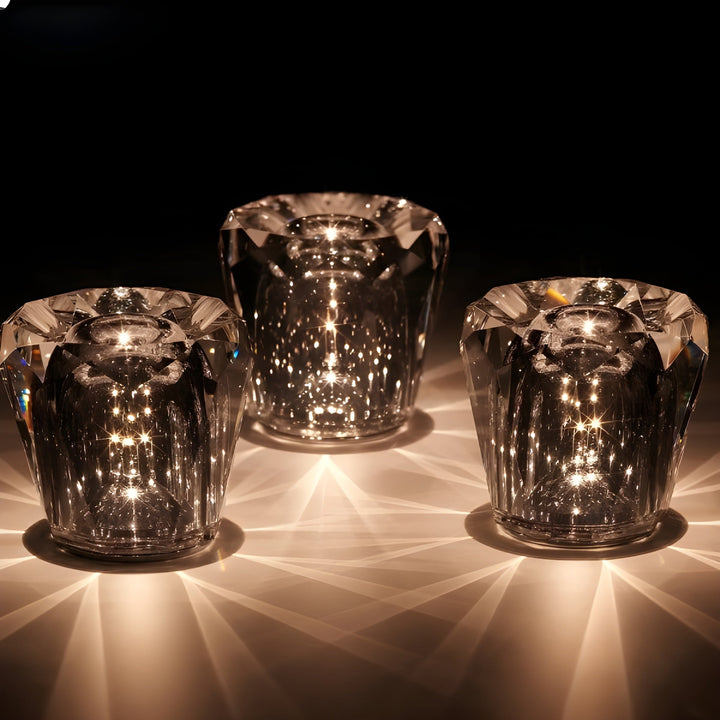 Crystal Glass Ambient LED Lamp