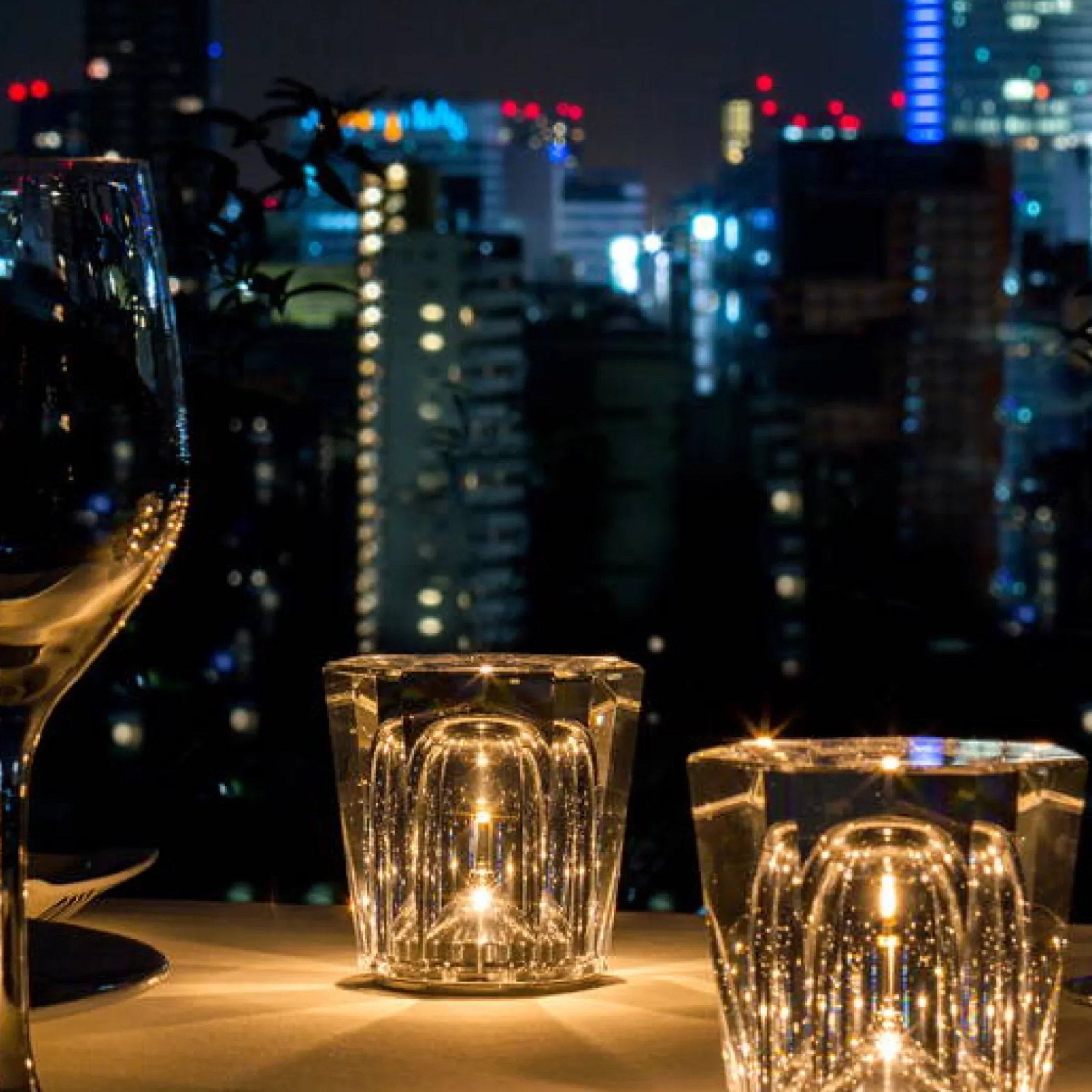 Crystal Glass Ambient LED Lamp