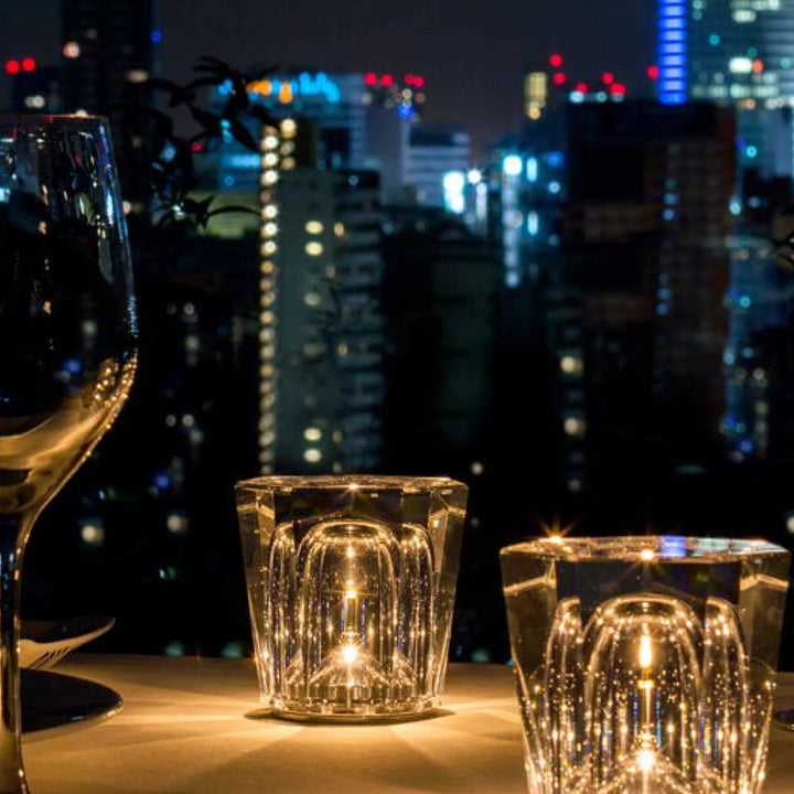 Crystal Glass Ambient LED Lamp