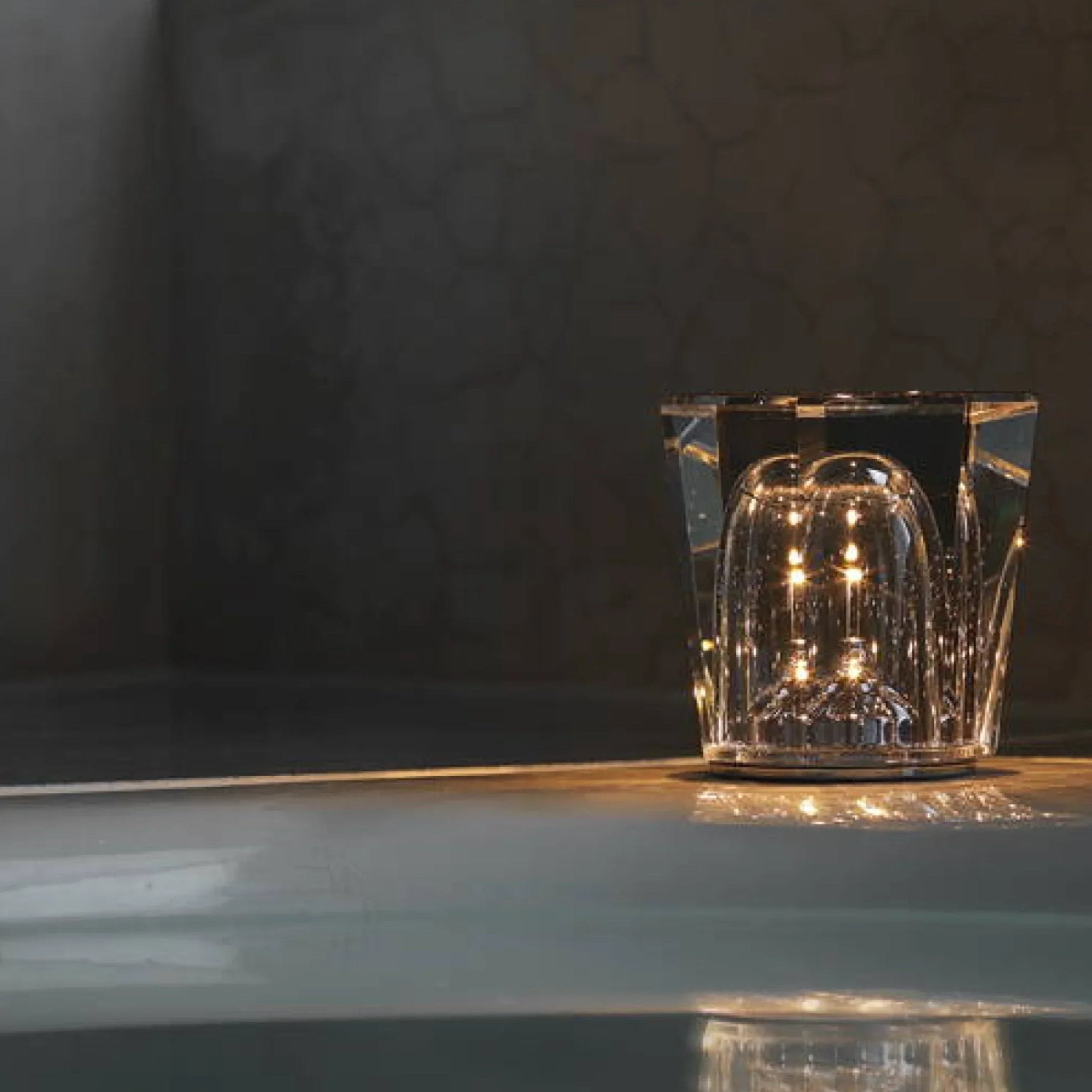 Crystal Glass Ambient LED Lamp