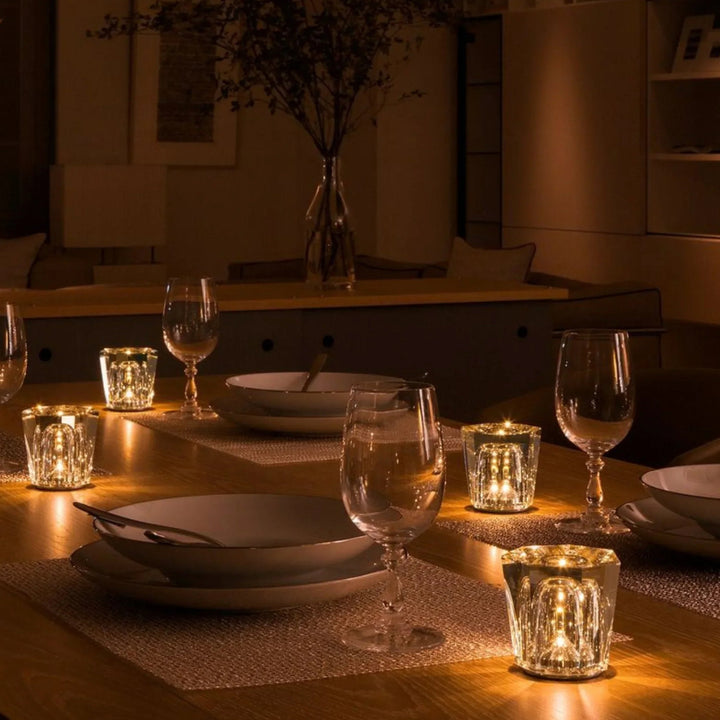 Crystal Glass Ambient LED Lamp