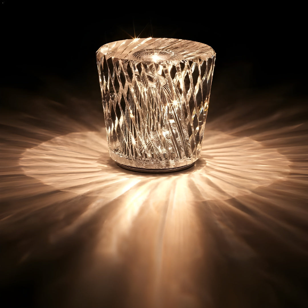Crystal Glass Ambient LED Lamp