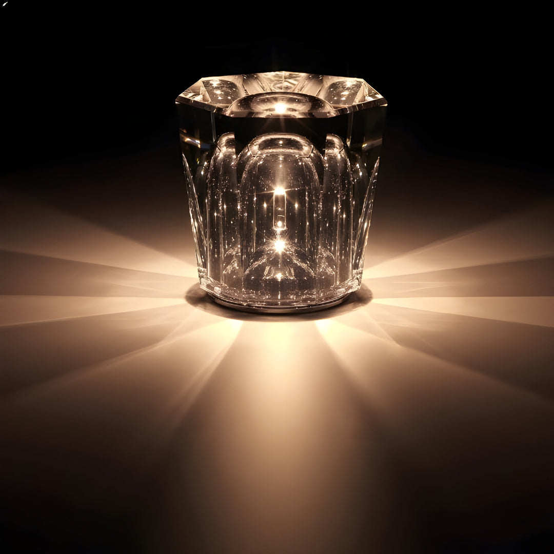 Crystal Glass Ambient LED Lamp