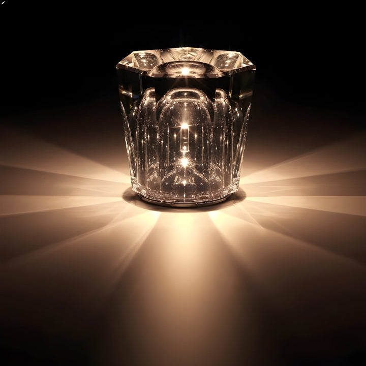 Crystal Glass Ambient LED Lamp