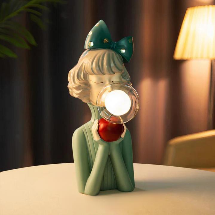 Whimsical Figurine Bubble Table Lamp