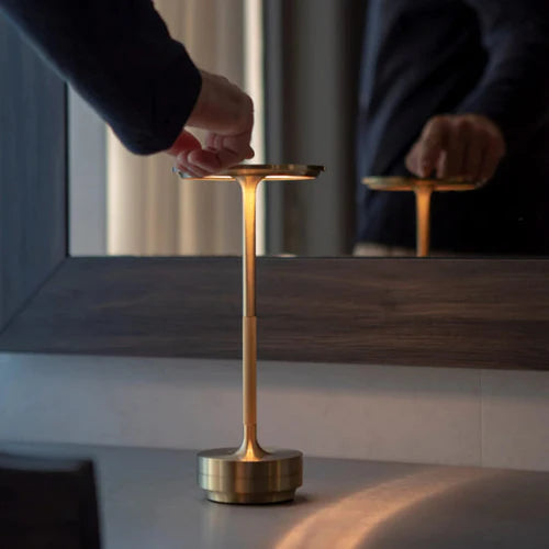 Luxe Cordless Metallic Table Lamp
