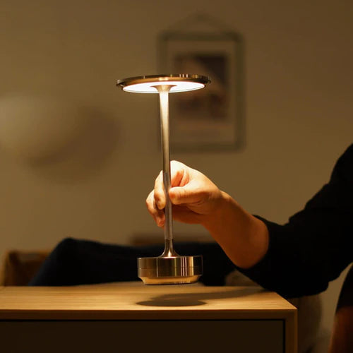 Luxe Cordless Metallic Table Lamp