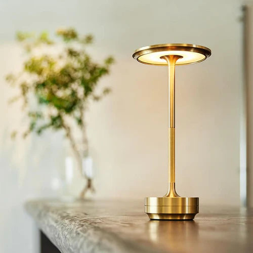 Luxe Cordless Metallic Table Lamp