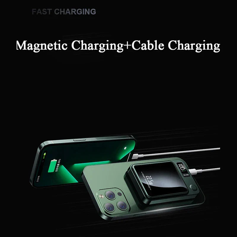 Magnetic Wireless Power Bank │ 22.5W Fast Charge │ Travel