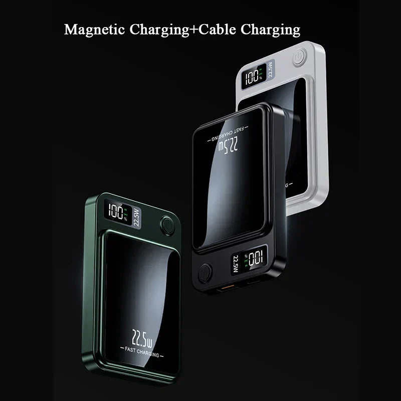 Magnetic Wireless Power Bank │ 22.5W Fast Charge │ Travel