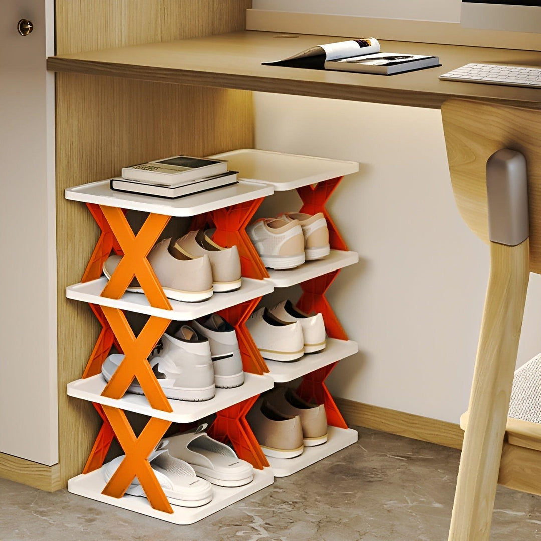 Shoe Rack Stand │ Stackable Space Saver │ Entryway Corner