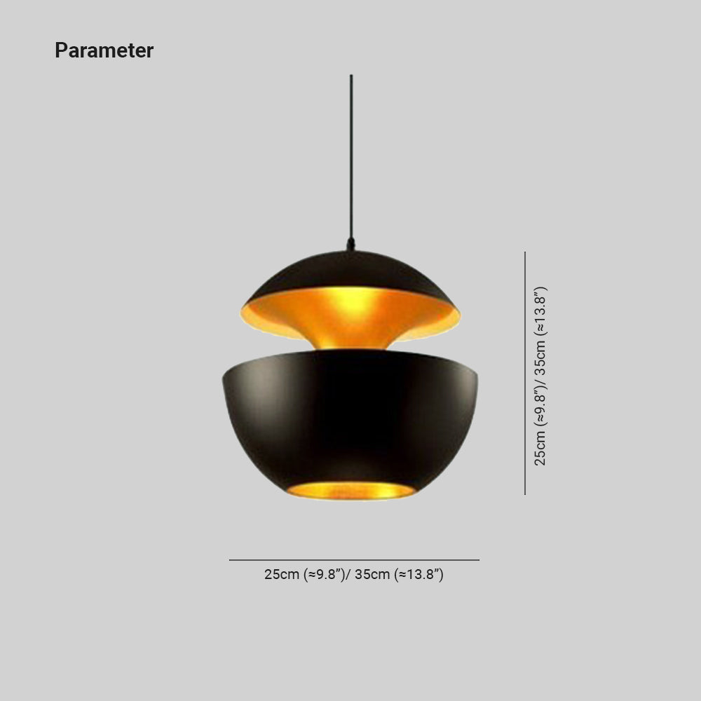 LED Pendant Light | Metal Warm Glow, Hanging | Dining Room