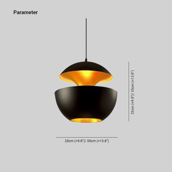 LED Pendant Light | Metal Warm Glow, Hanging | Dining Room