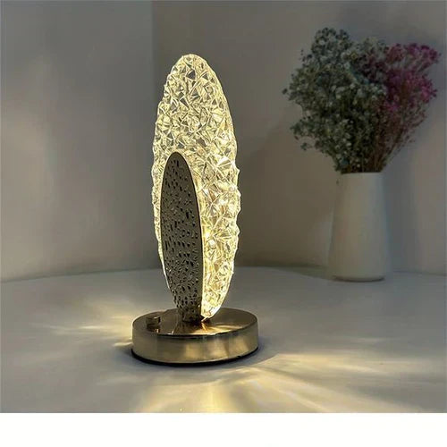 Crystal Pea Cock Touch Bedside Table Lamp