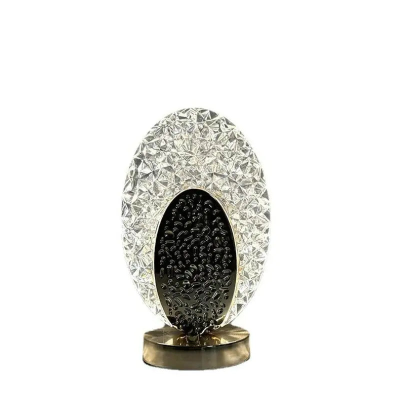 Crystal Pea Cock Touch Bedside Table Lamp