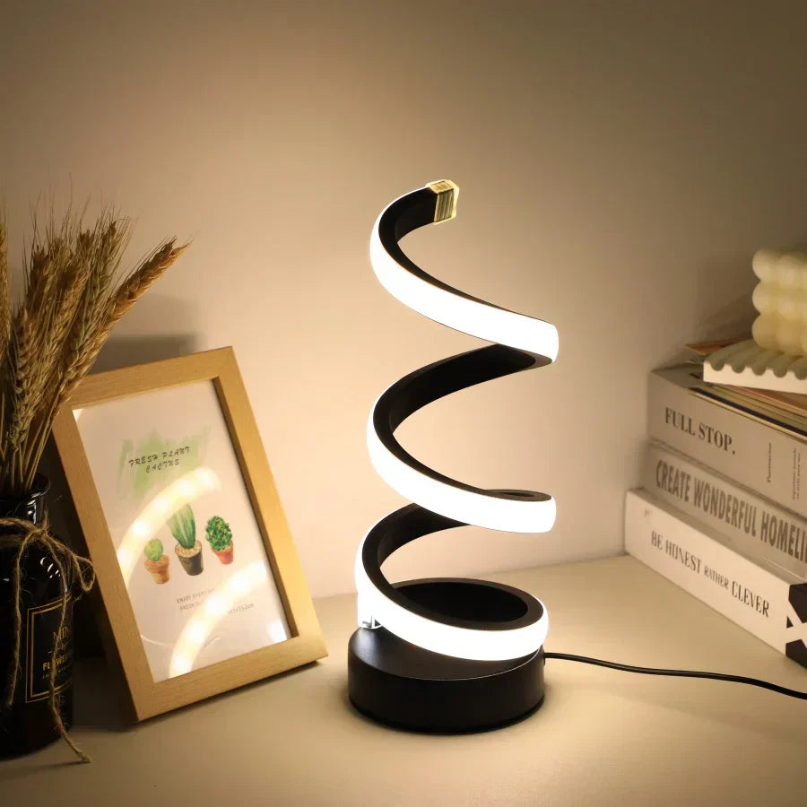 Spiral LED Desk Lamp