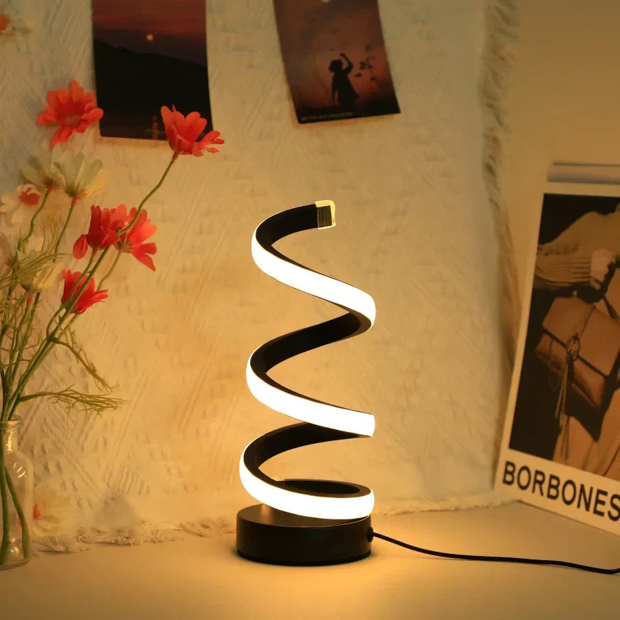 Spiral LED Desk Lamp