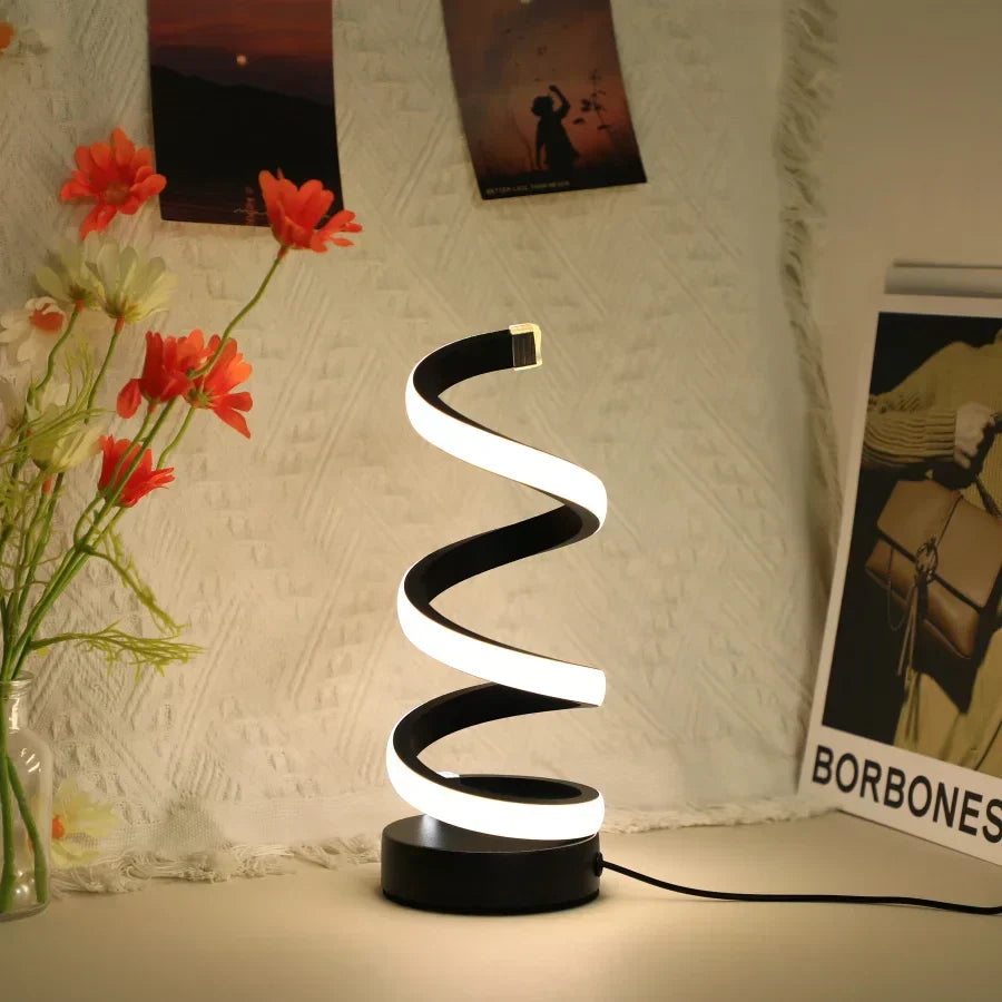 Spiral LED Desk Lamp