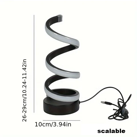 Spiral LED Desk Lamp