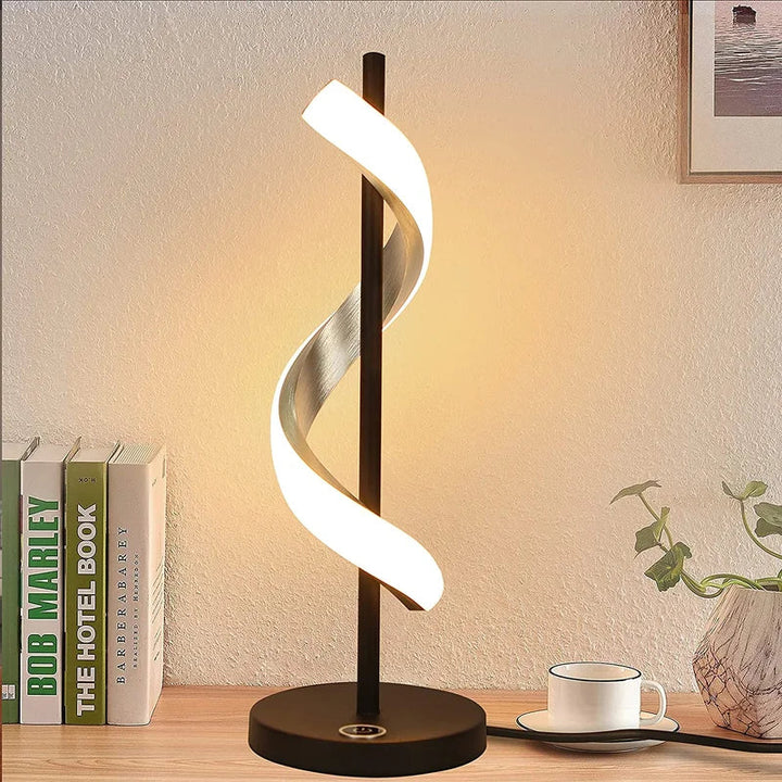 Spiral LED Accent Table Lamp