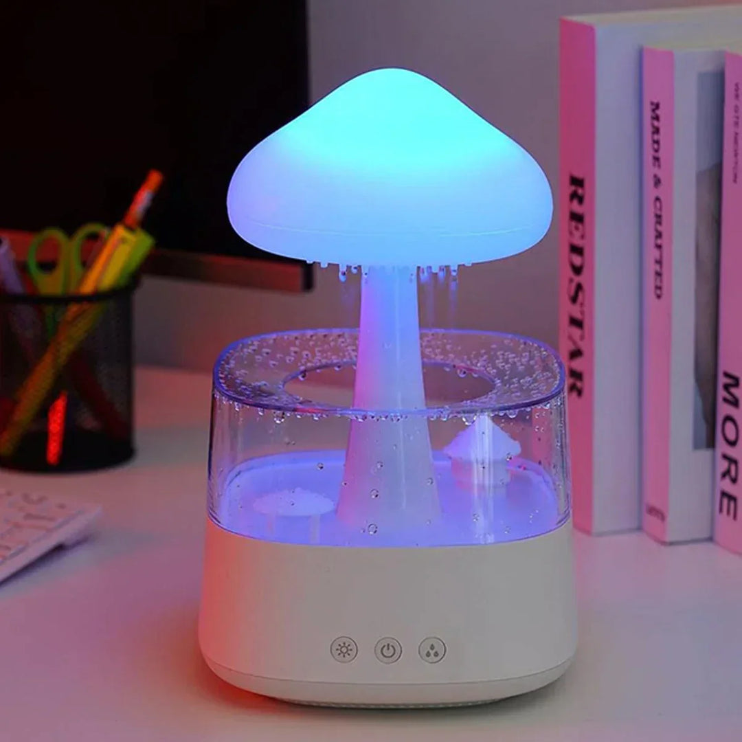 Mushroom Rain Humidifier Night Light