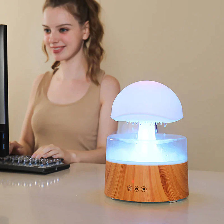 Mushroom Rain Humidifier Night Light
