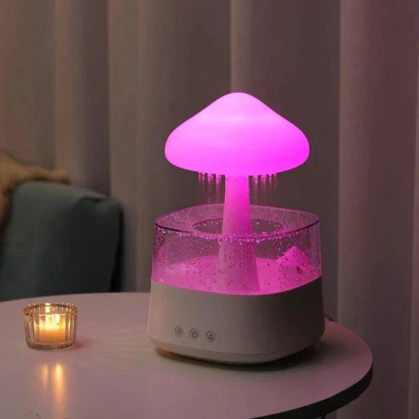 Mushroom Rain Humidifier Night Light