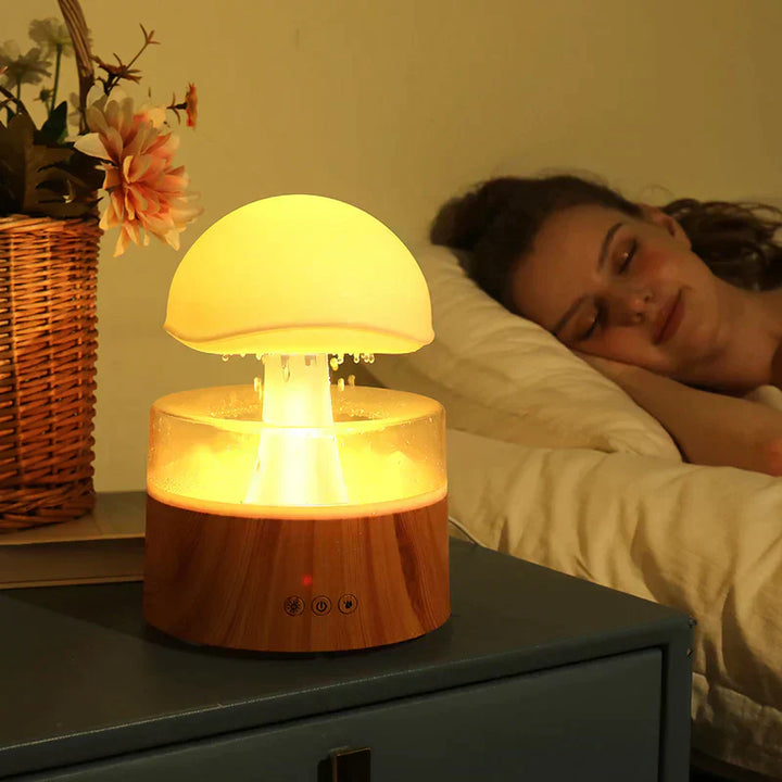 Mushroom Rain Humidifier Night Light