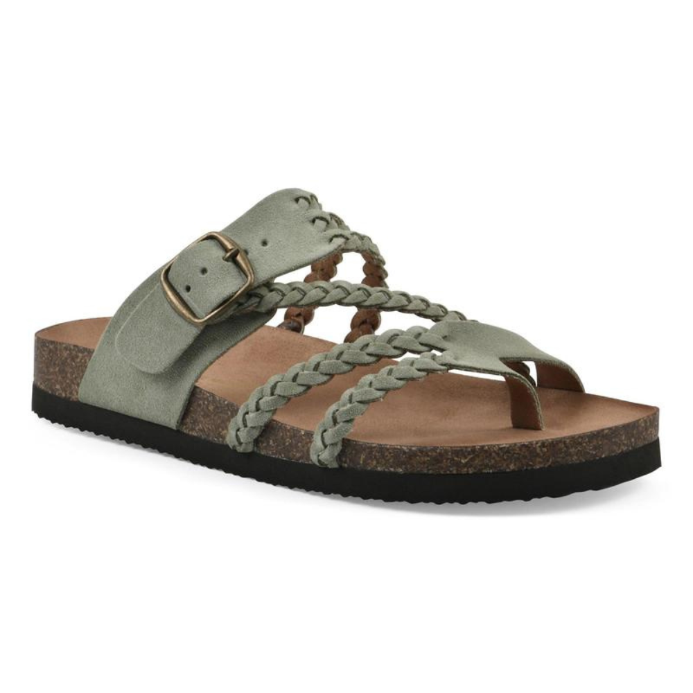 Women's Braided Cork Footbed Sandals
