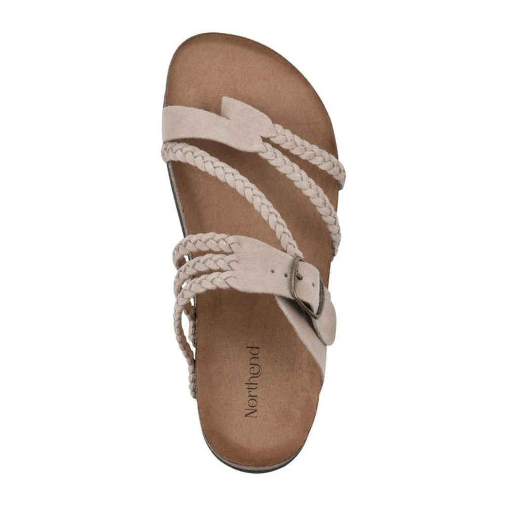 Women's Braided Cork Footbed Sandals