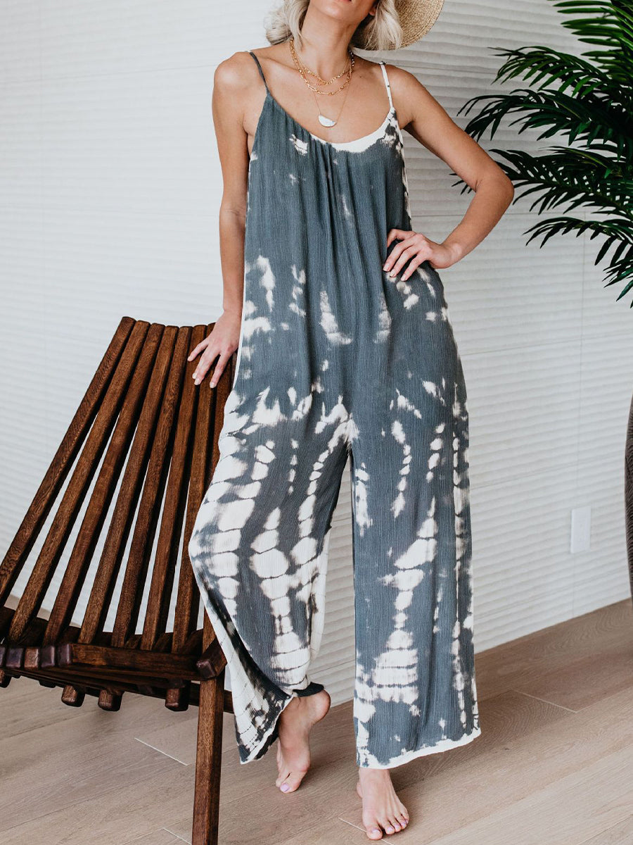 Covernorth Women's Tie-Dye Strappy Jumpsuit