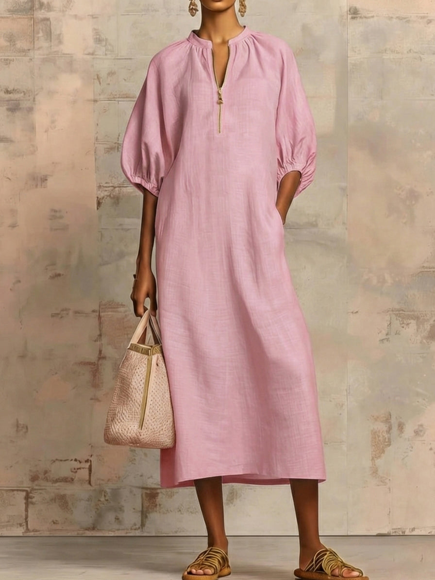Covernorth Women's Half-Zip Midi Dress