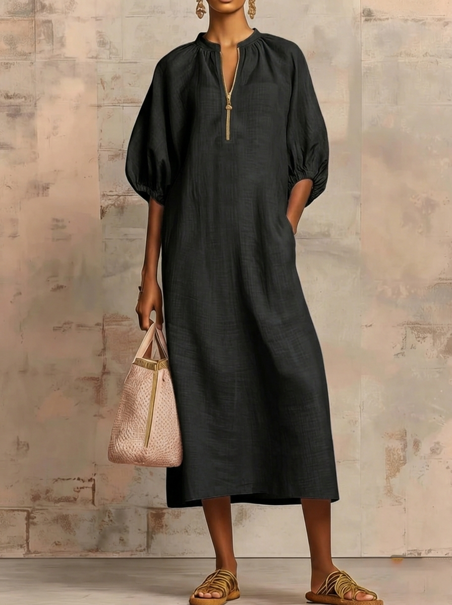 Covernorth Women's Half-Zip Midi Dress