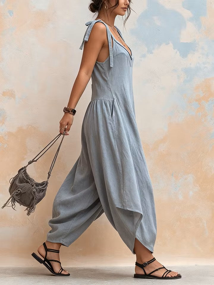 Covernorth Women's V-Neck Loose JumpsuitCovernorth Women's V-Neck Loose Jumpsuit