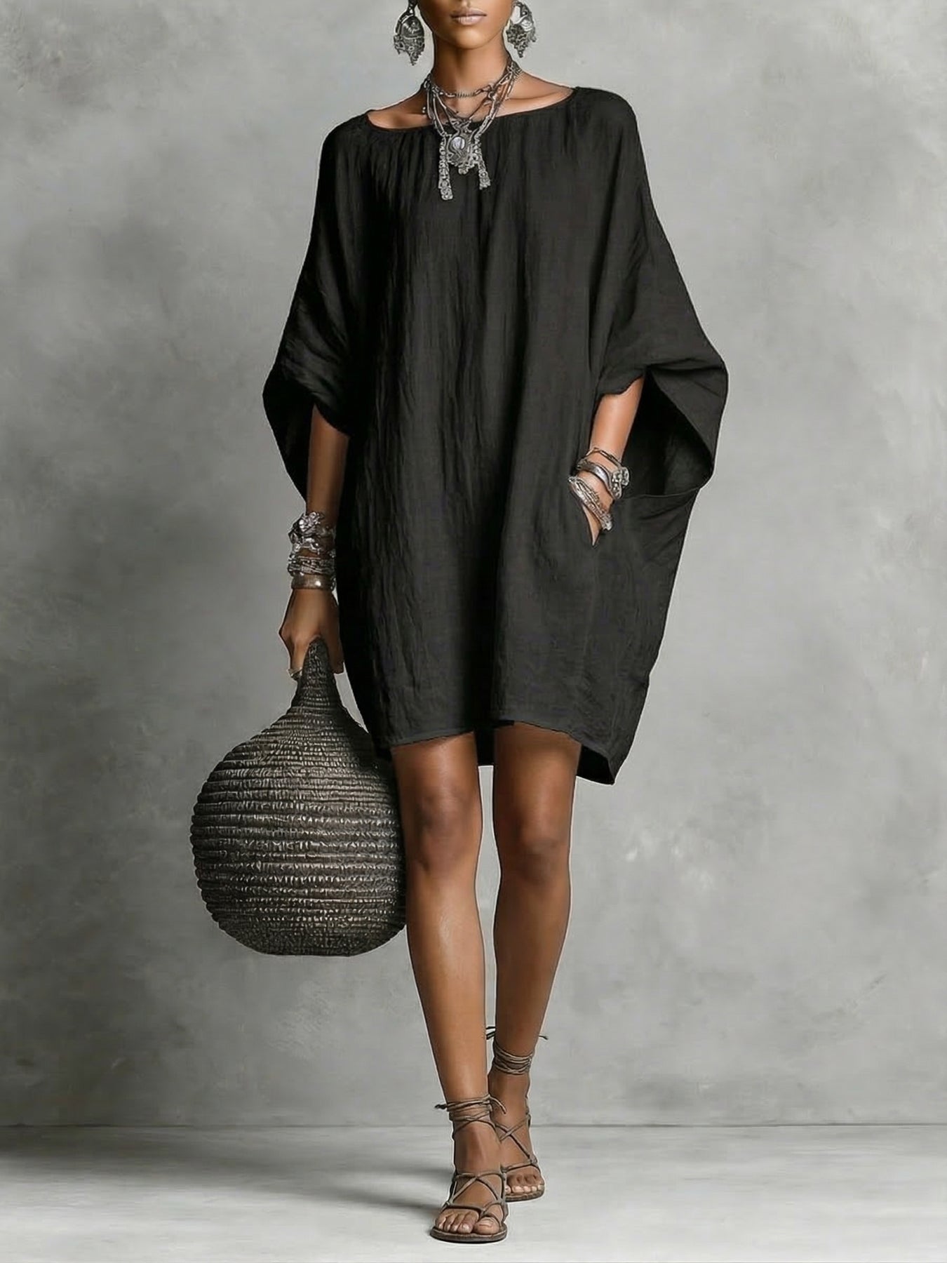 Women’s Oversized Kaftan Tunics Dress