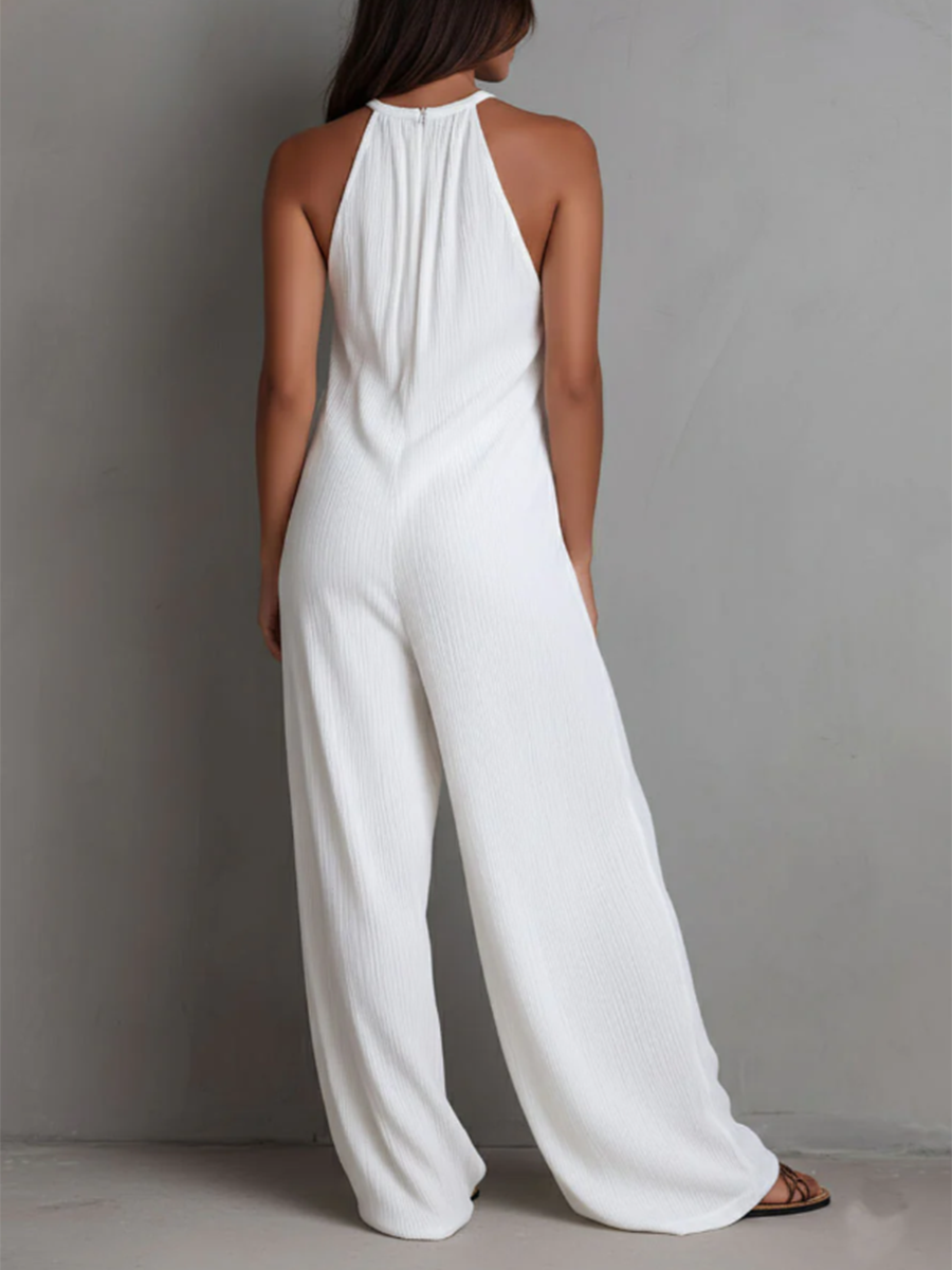 Covernorth Women's Halter Neck Wide-Leg Jumpsuit