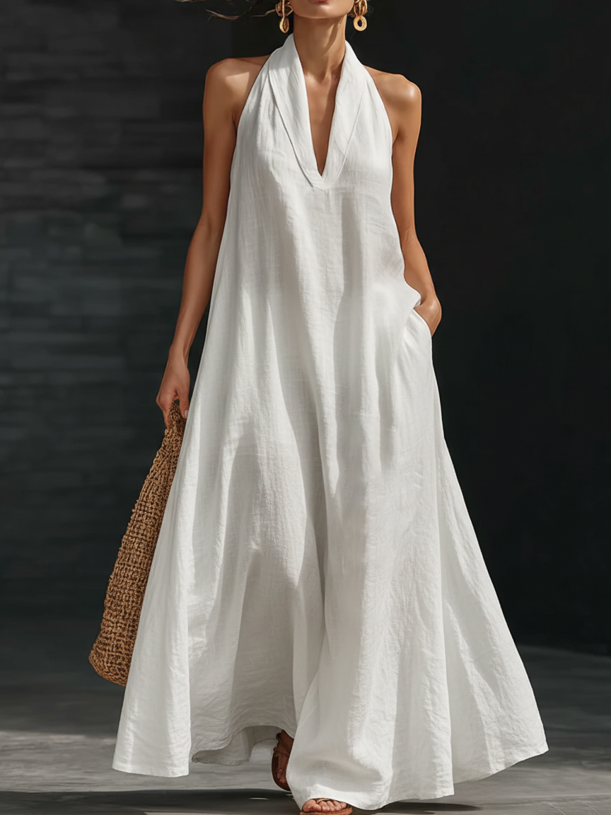 Covernorth Loose Fit Halter Maxi Dress
