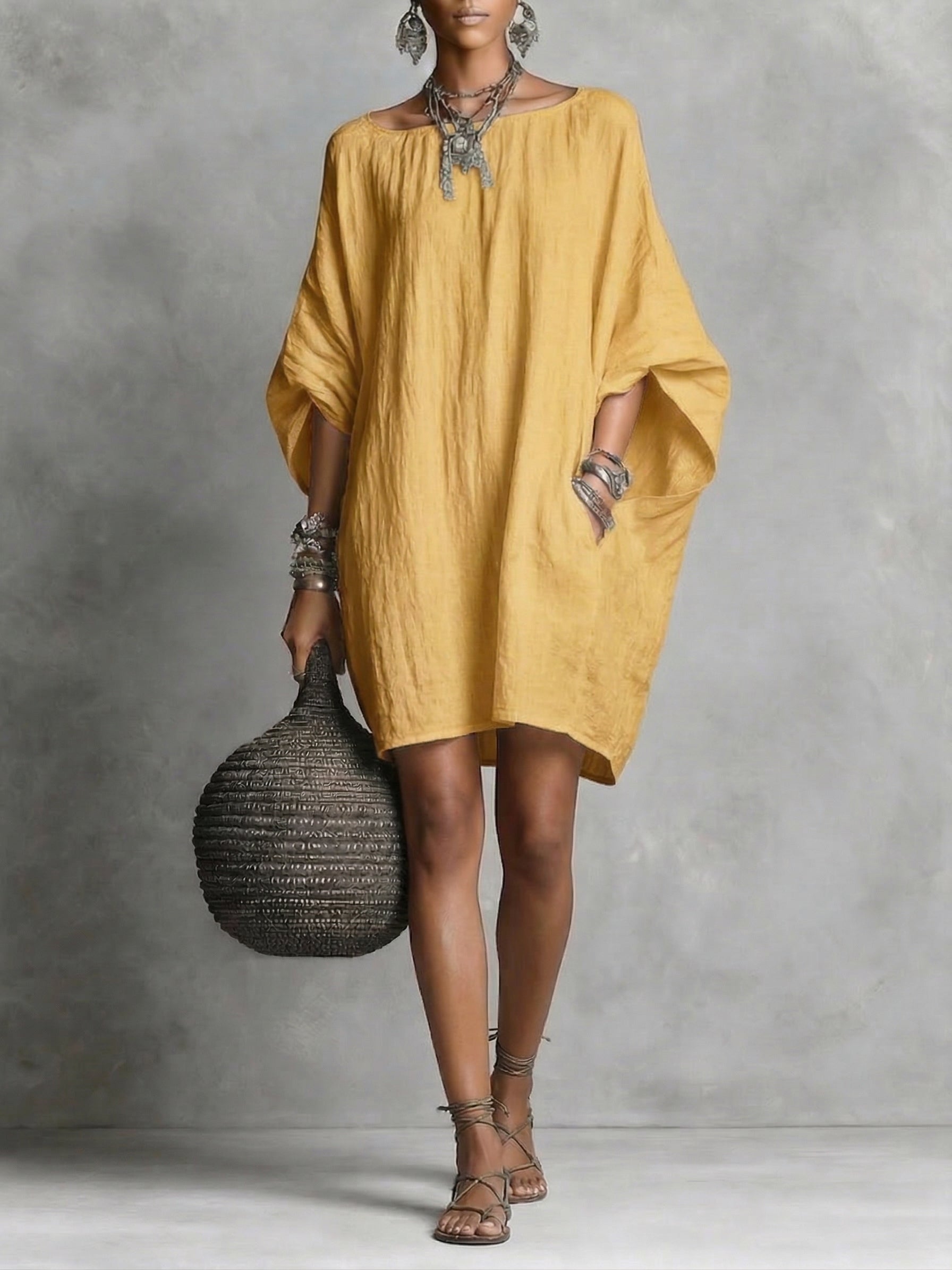 Women’s Oversized Kaftan Tunics Dress