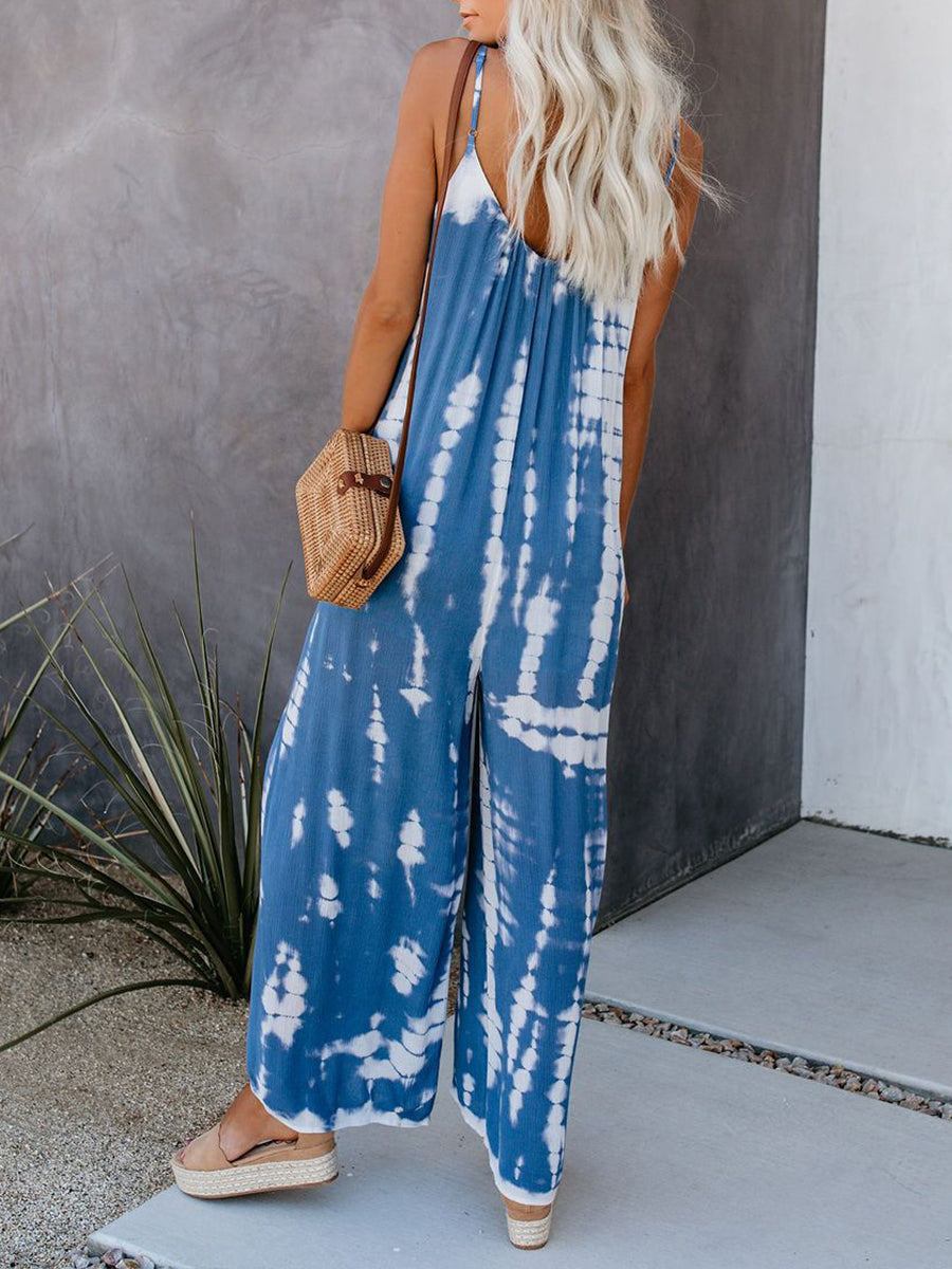 Covernorth Women's Tie-Dye Strappy Jumpsuit