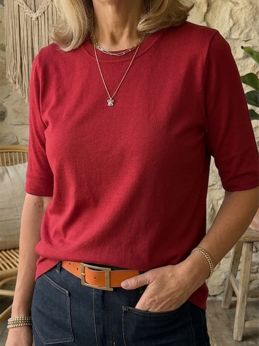 Covernorth Women’s Crewneck Elbow-Sleeve Tee